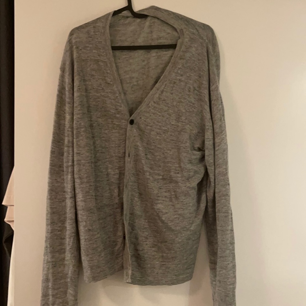 Muji linen cardigan